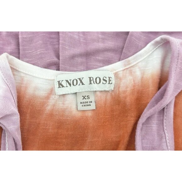 Knox Rose Lilac Tie Dye Sleeveless Tiered Flow Maxi Dress Size XS Boho Hippie - Picture 11 of 13